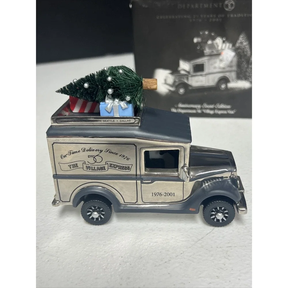 Dept 56 Village Express Van 25th Anniversary (Silver) Event Edition #52911